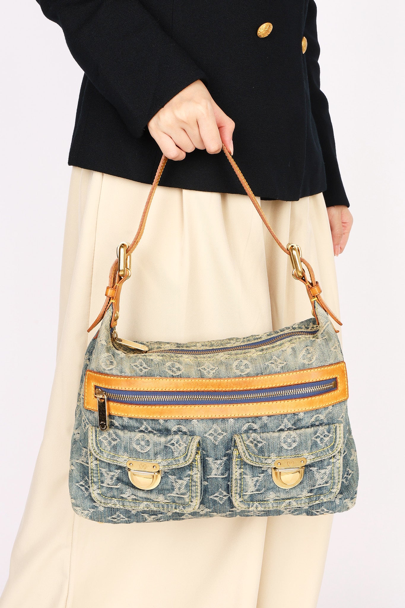 Louis Vuitton Monogram Denim Baggy PM