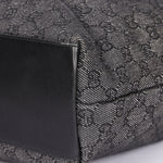 Gucci Monogram Denim Curtain Bamboo Top Handle Bag 1999