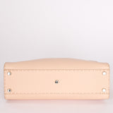 FENDI Peekaboo Calf Leather 2Way Shoulder Hand Bag Pink