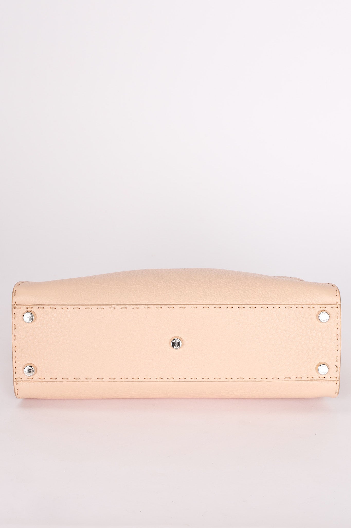 FENDI Peekaboo Calf Leather 2Way Shoulder Hand Bag Pink