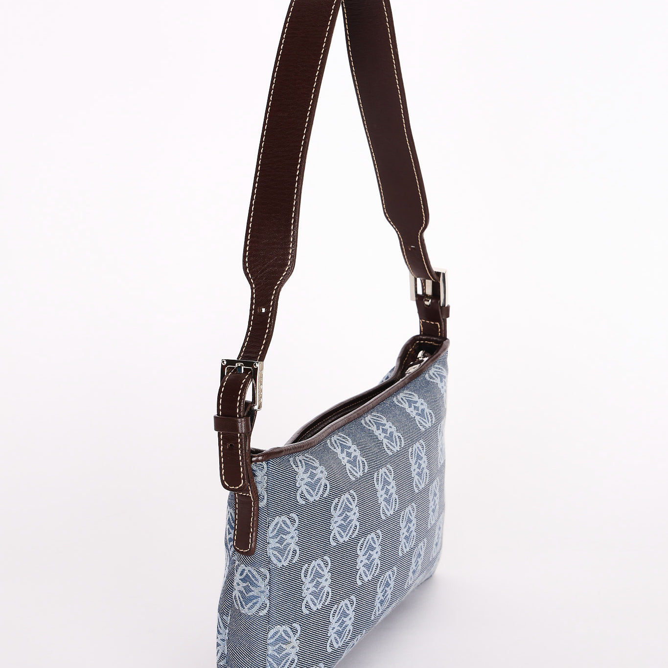Loewe Anagram Denim Shoulder Bag