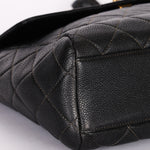 Chanel Shoulder Bag Black Caviar 24K GP