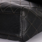Chanel Shoulder Bag Black Caviar 24K GP