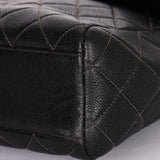 Chanel Shoulder Bag Black Caviar 24K GP