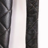 Chanel Shoulder Bag Black Caviar 24K GP