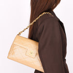 Chanel Bag Metallic Beige Caviar BGHW