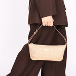 Gucci Monogram Shoulder Bag Pink and Gold Metallic