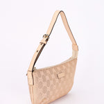 Gucci Monogram Shoulder Bag Pink and Gold Metallic
