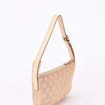 Gucci Monogram Shoulder Bag Pink and Gold Metallic