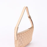 Gucci Monogram Shoulder Bag Pink and Gold Metallic