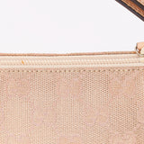 Gucci Monogram Shoulder Bag Pink and Gold Metallic