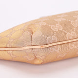 Gucci Monogram Shoulder Bag Pink and Gold Metallic