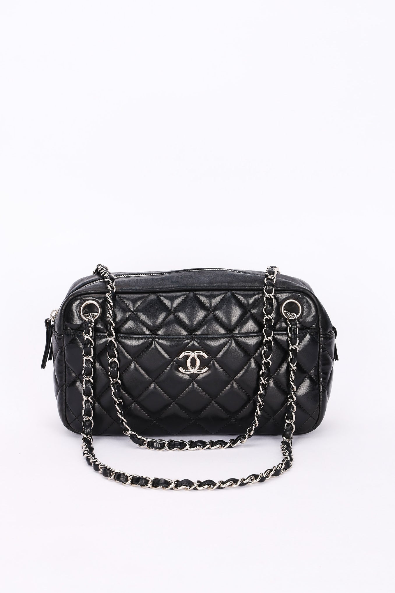 Chanel Bag Black Calfskin SHW