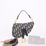 Christian Dior Mini Trotter Saddle Bag with Guitar Strap