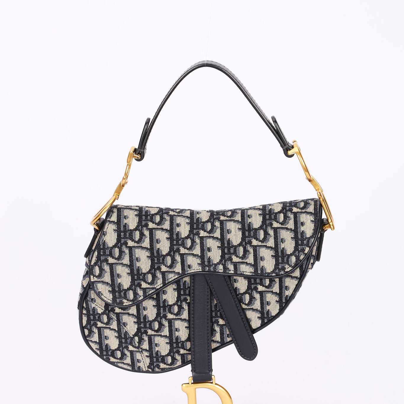 Christian Dior Mini Trotter Saddle Bag with Guitar Strap