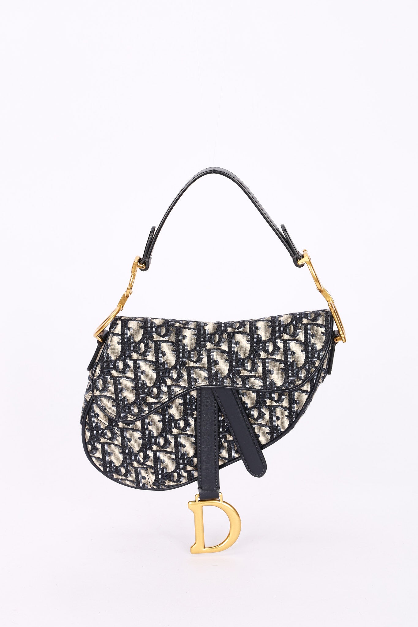 Christian Dior Mini Trotter Saddle Bag with Guitar Strap