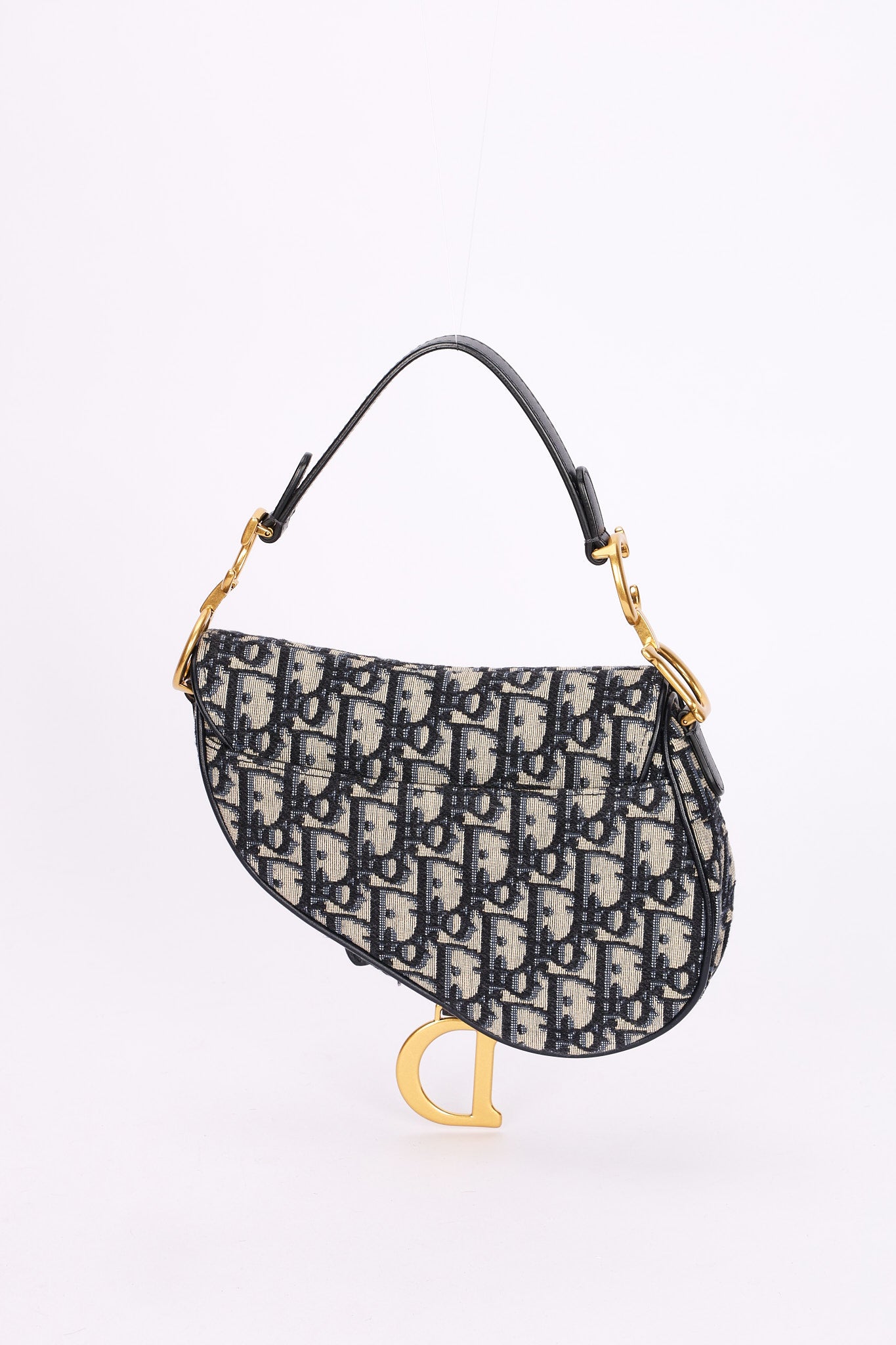 Christian Dior Mini Trotter Saddle Bag with Guitar Strap