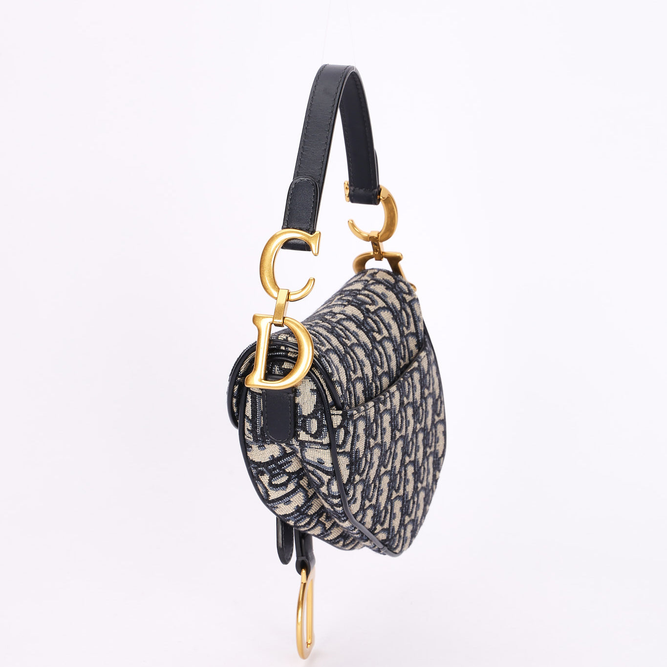 Christian Dior Mini Trotter Saddle Bag with Guitar Strap