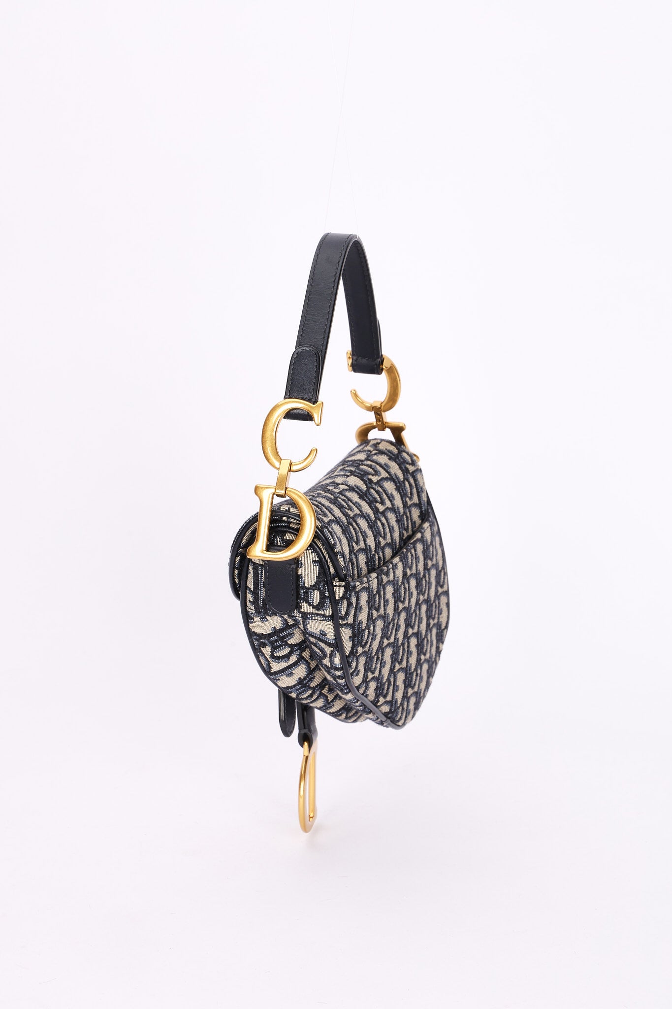 Christian Dior Mini Trotter Saddle Bag with Guitar Strap