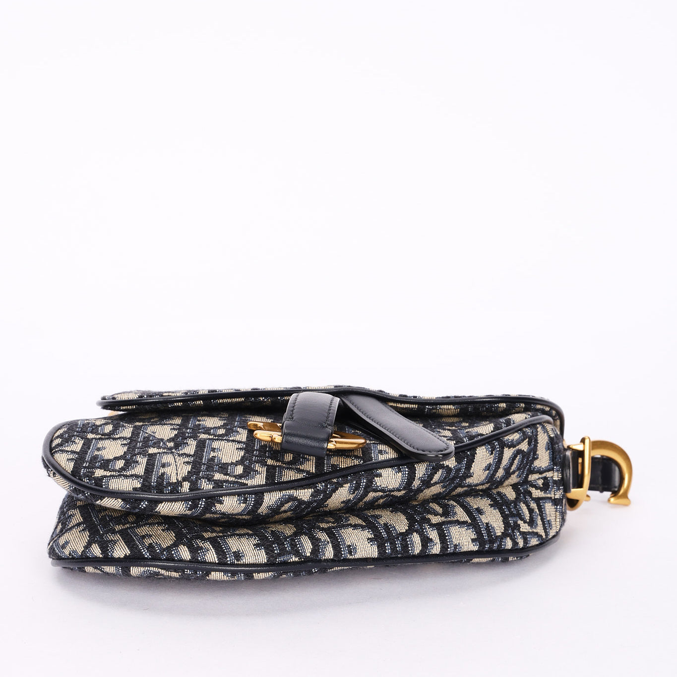 Christian Dior Mini Trotter Saddle Bag with Guitar Strap