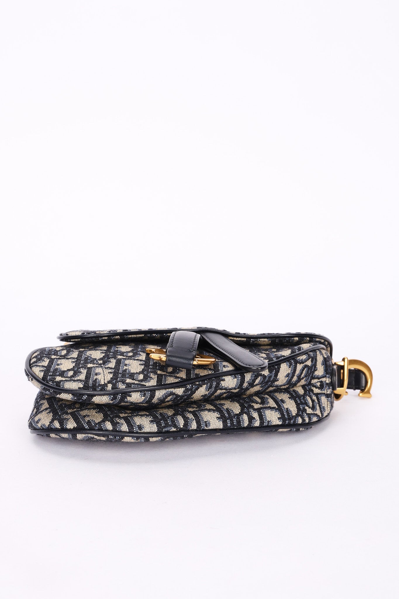 Christian Dior Mini Trotter Saddle Bag with Guitar Strap