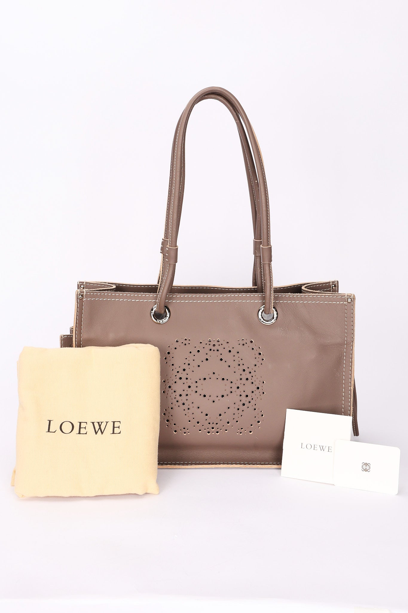 Loewe Anagram Perforated Tote