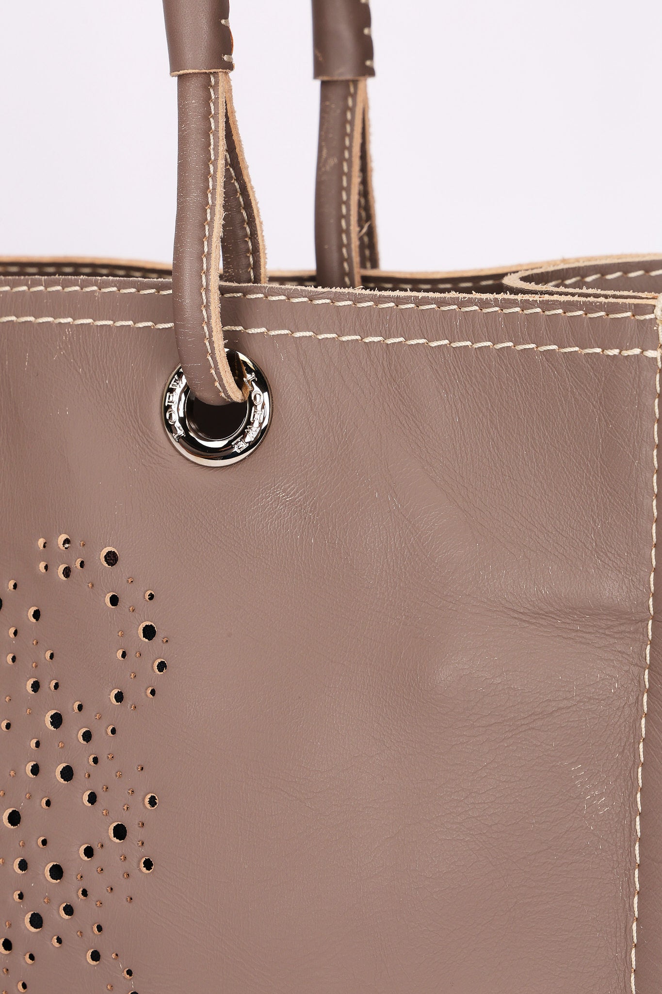 Loewe Anagram Perforated Tote