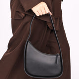 The Row HALFMOON Calf Leather Mini Hand Bag Shoulder Bag Black
