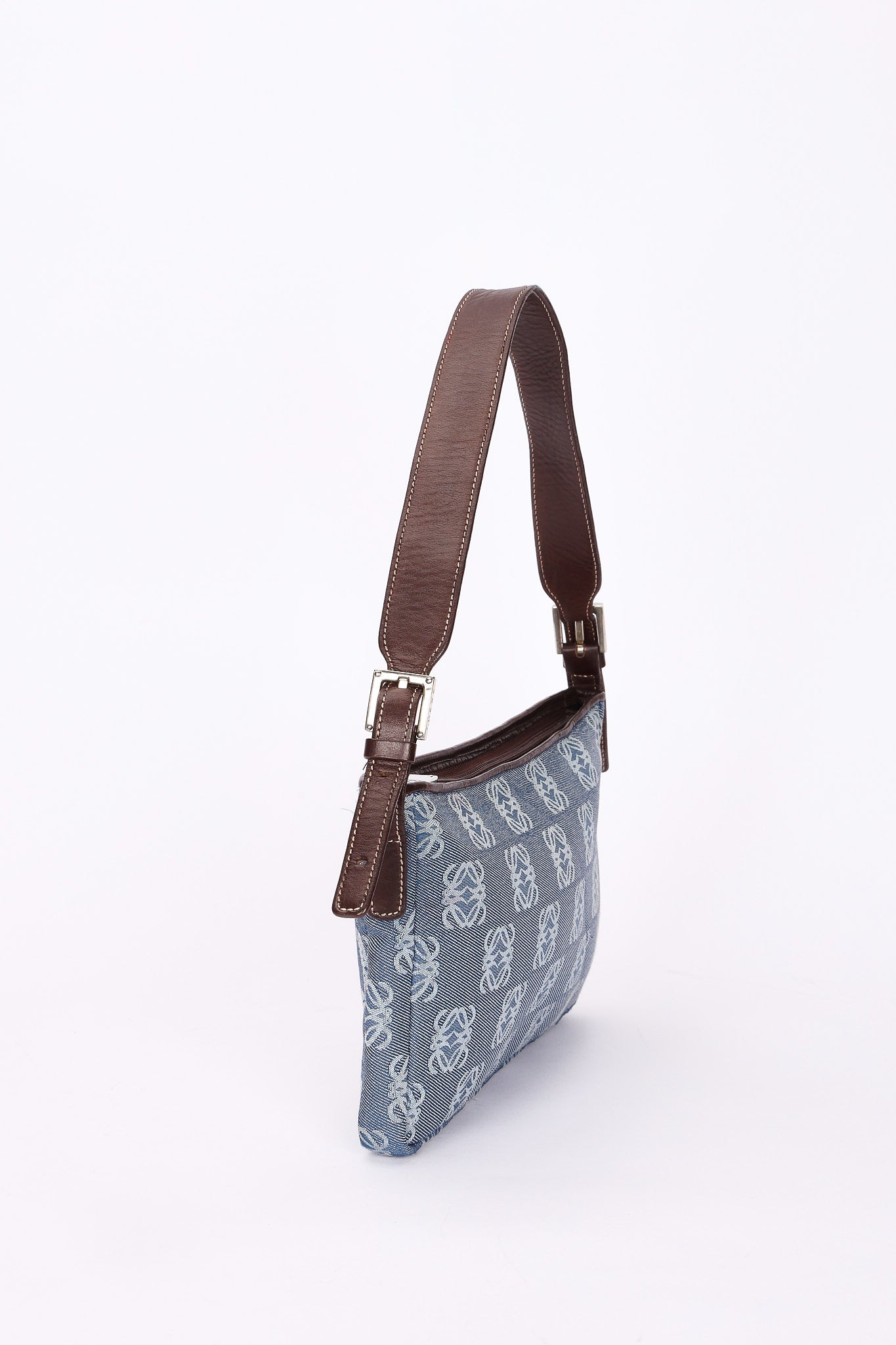 Loewe Anagram Denim Shoulder Bag