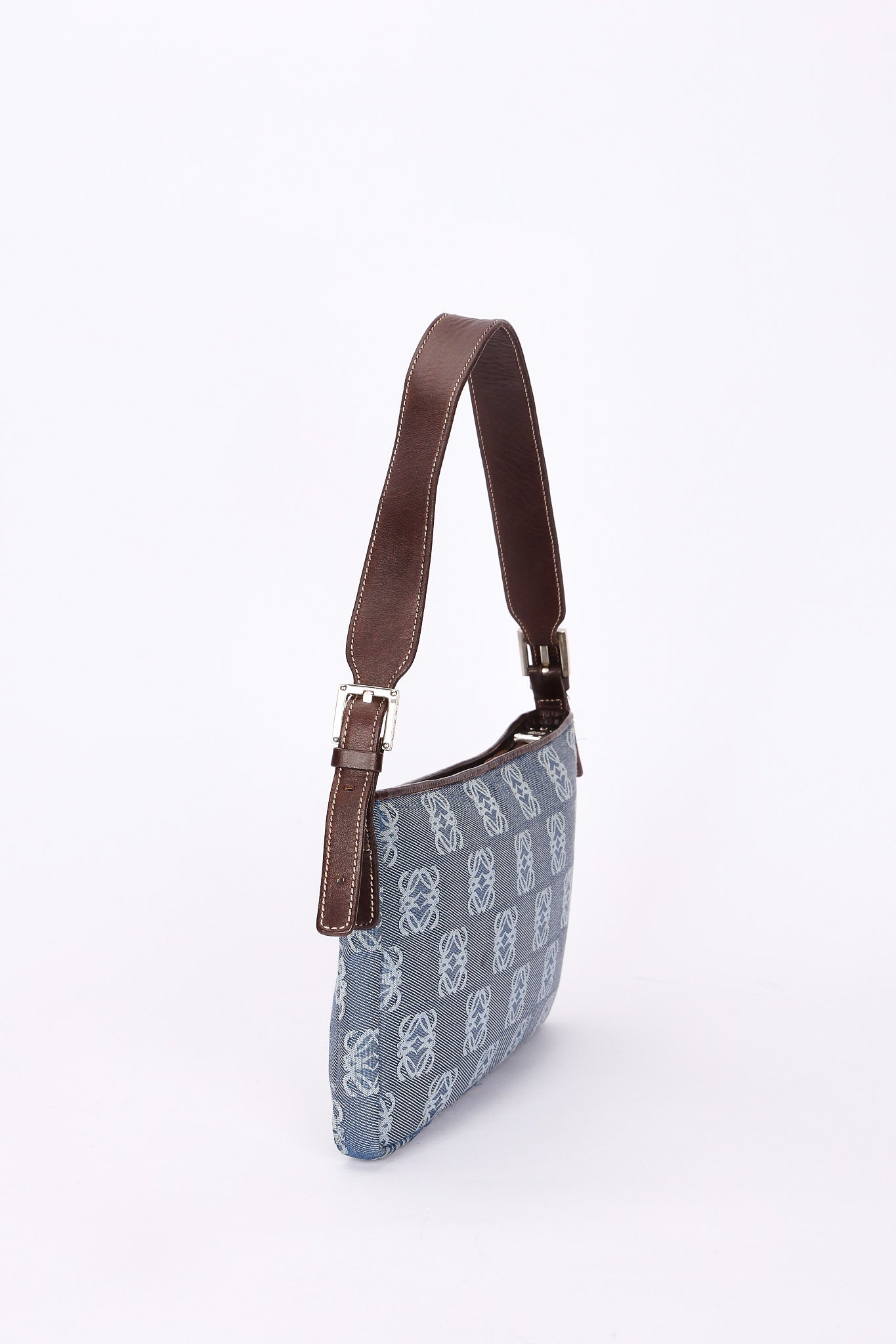 Loewe Anagram Denim Shoulder Bag