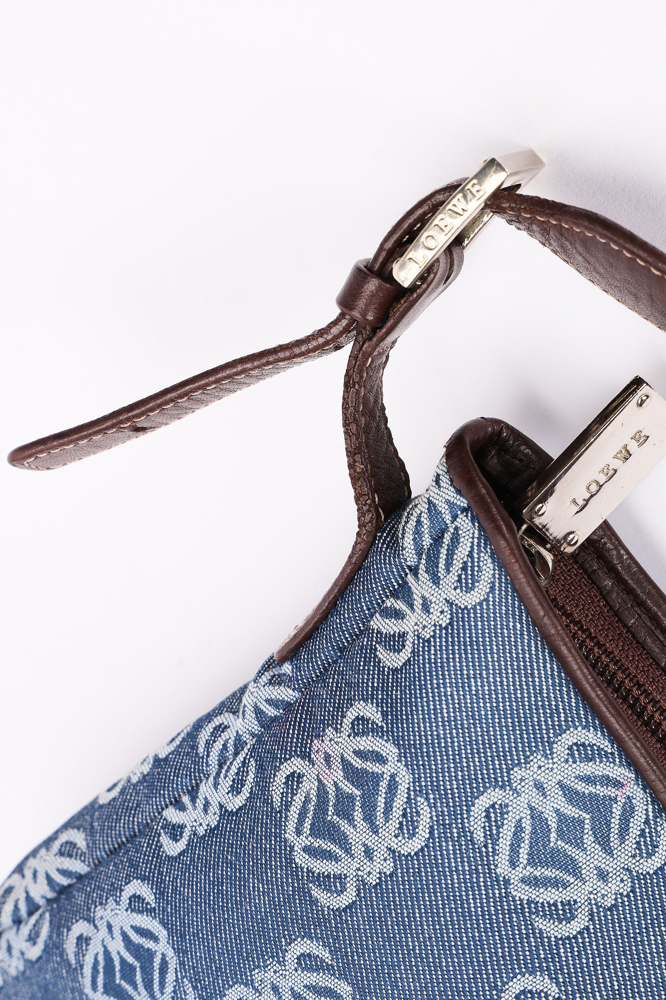 Loewe Anagram Denim Shoulder Bag