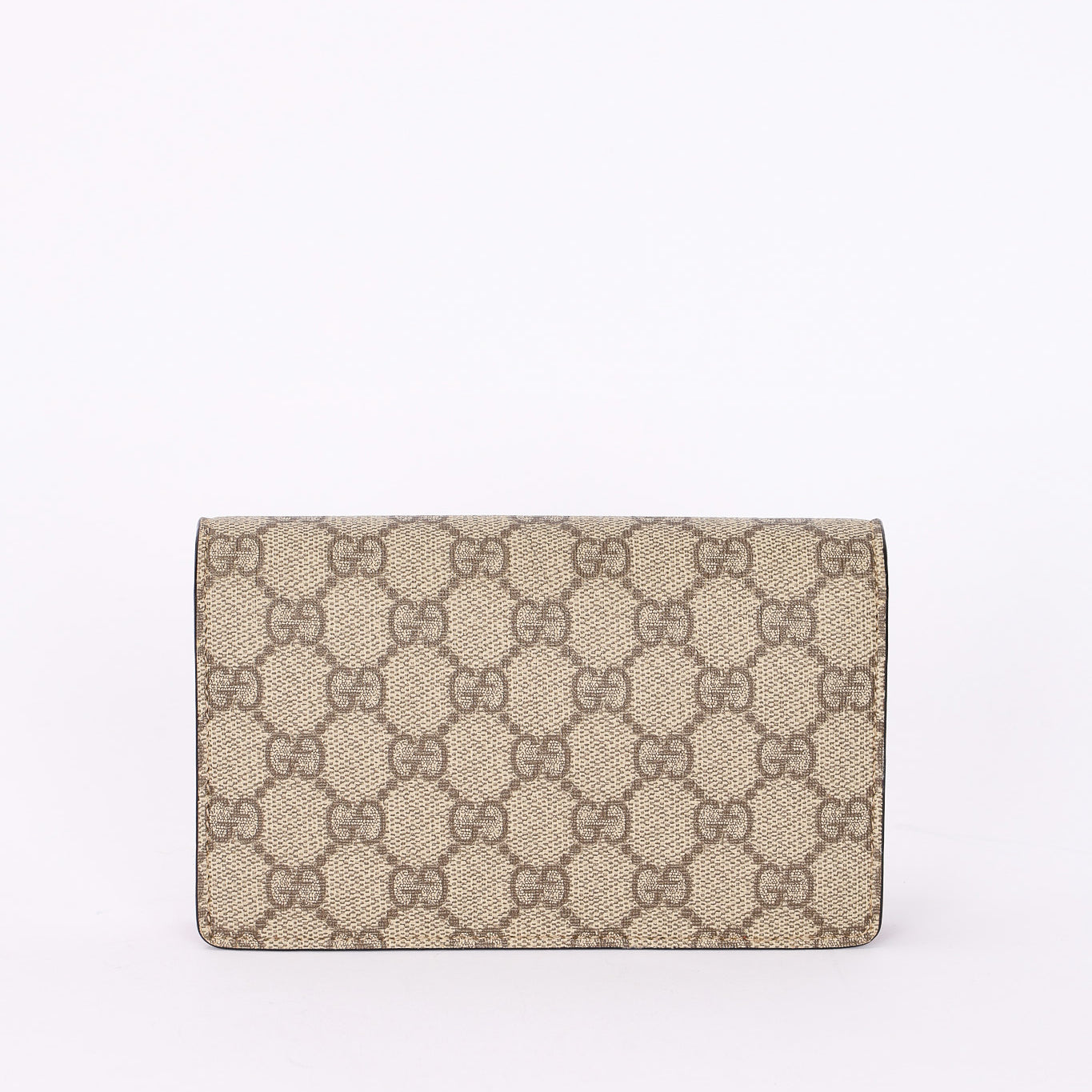 Gucci Monogram Supreme Cherry Clutch on Chain