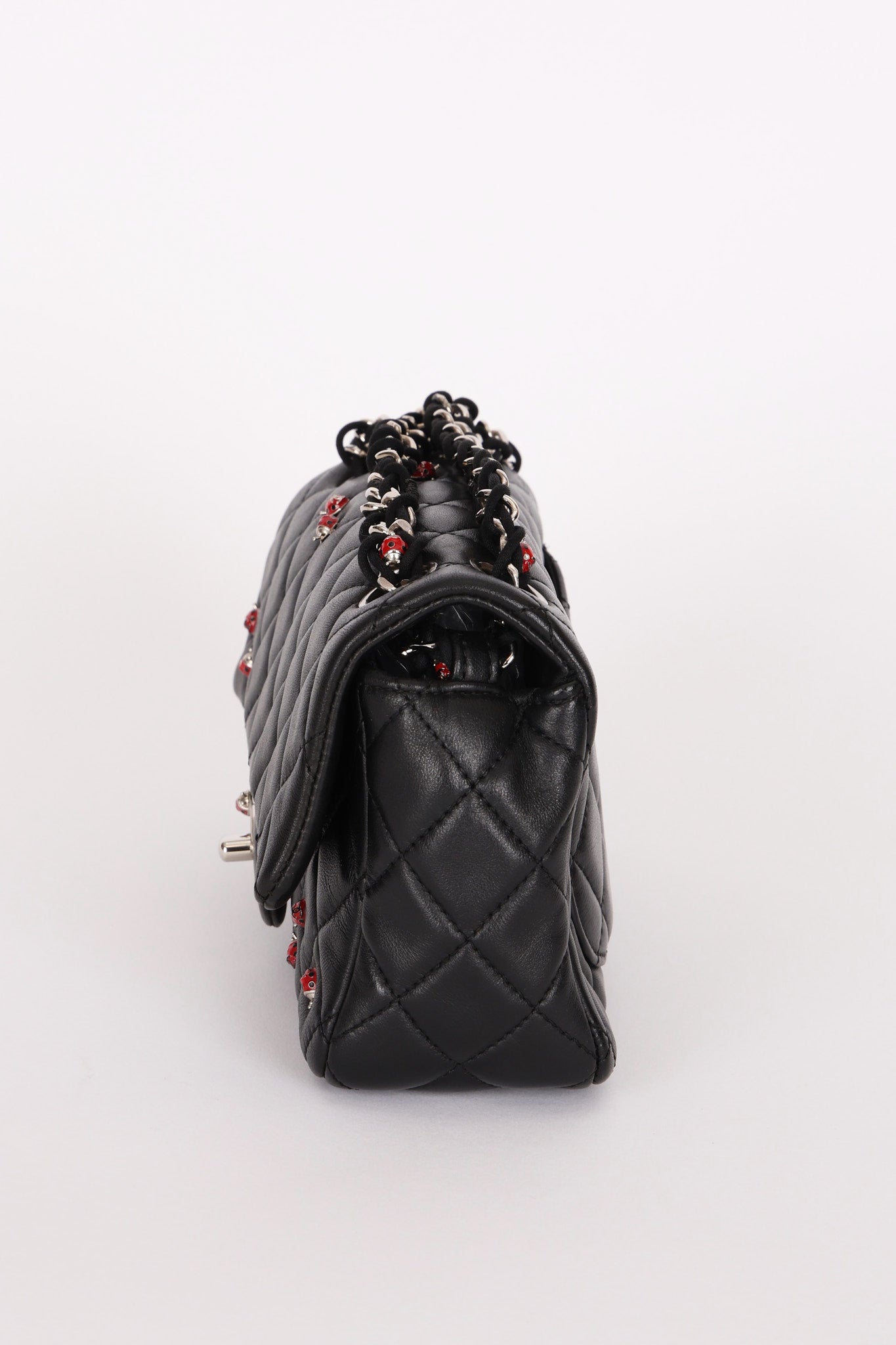Chanel Lady Bug Mini Rectangle Black Lambskin SHW