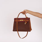 Hermès Kelly 32 (Tricolor) Togo GHW