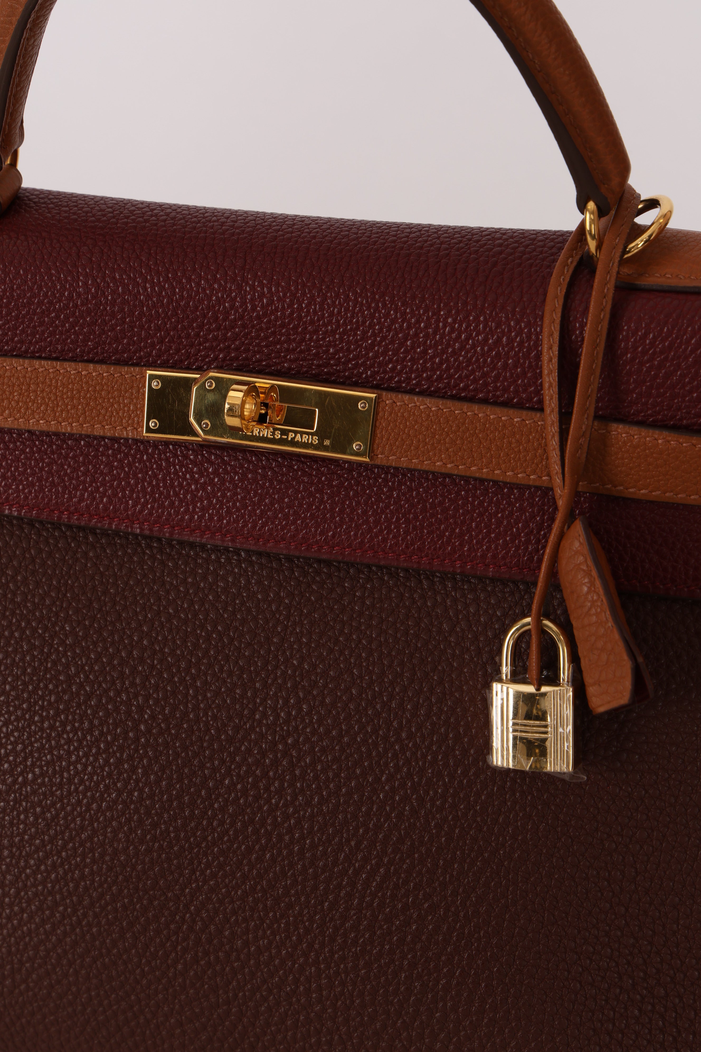 Hermès Kelly 32 (Tricolor) Togo GHW