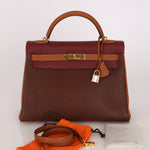 Hermès Kelly 32 (Tricolor) Togo GHW