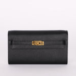 Hermès Kelly to Go Wallet Noir Epsom 2021 GHW
