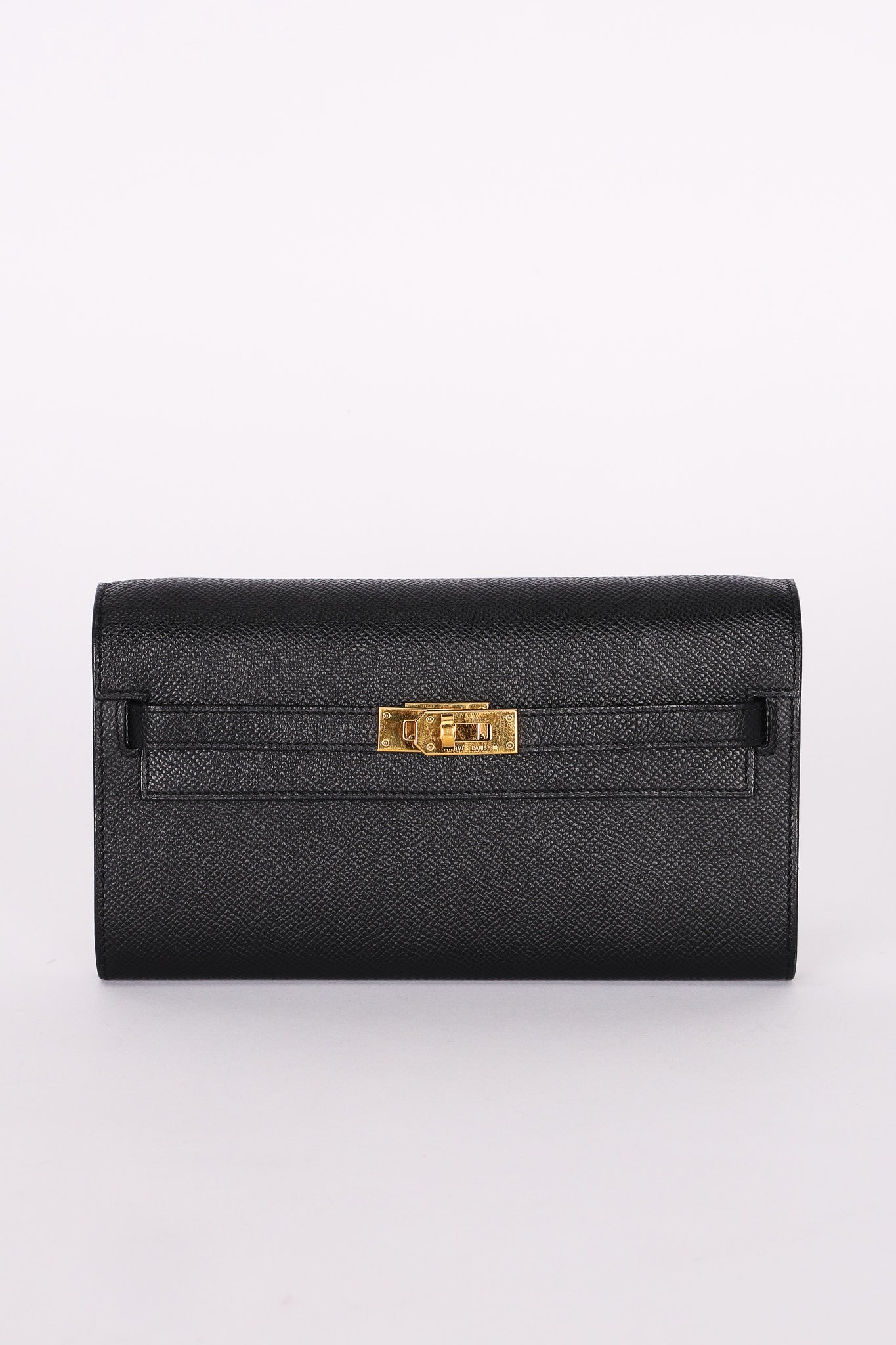 Hermès Kelly to Go Wallet Noir Epsom 2021 GHW