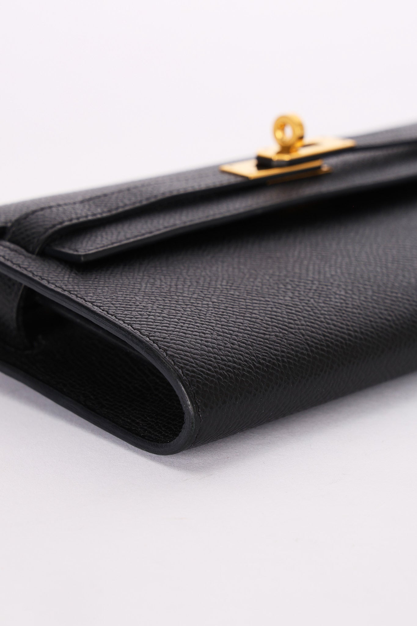 Hermès Kelly to Go Wallet Noir Epsom 2021 GHW