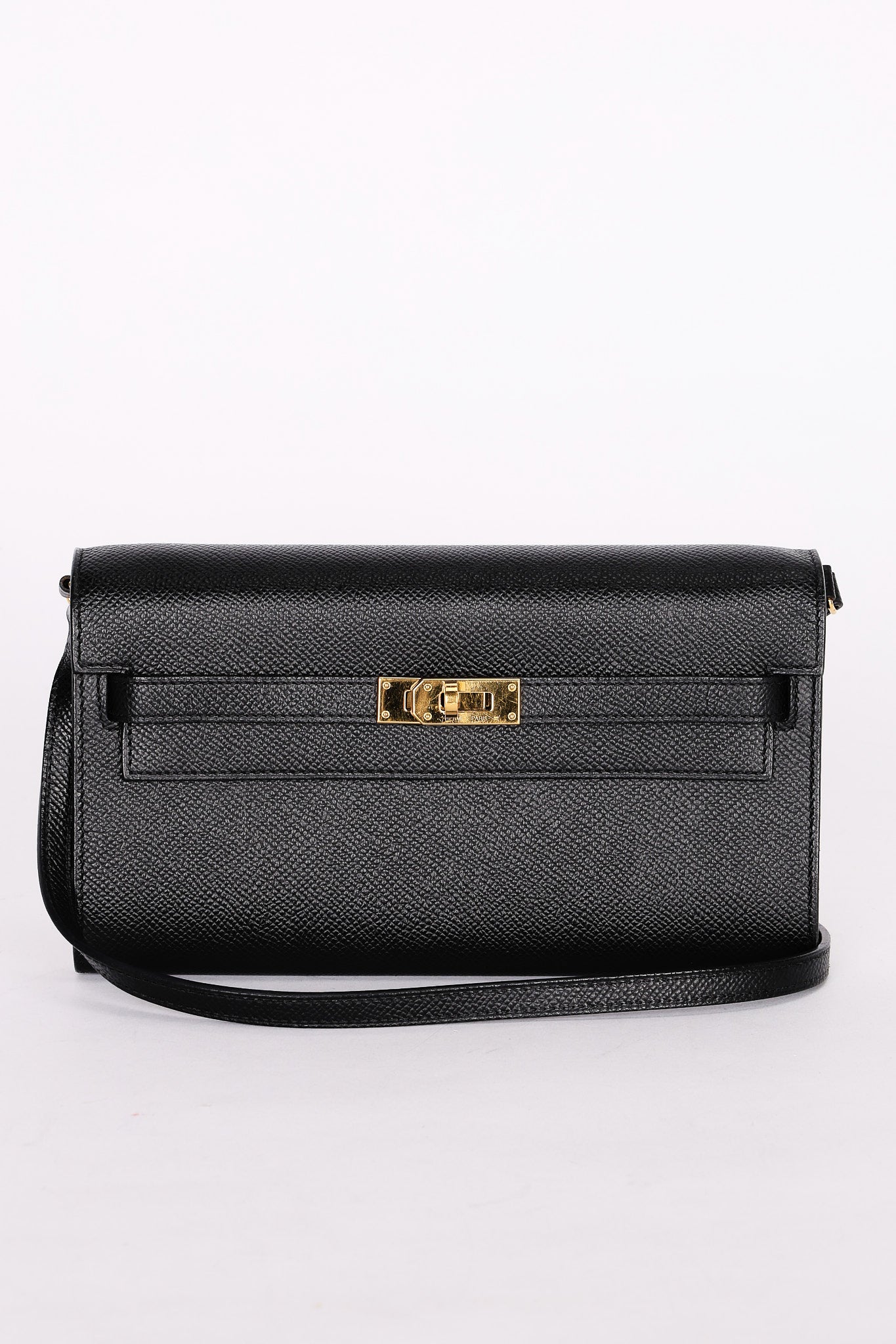 Hermès Kelly to Go Wallet Noir Epsom 2021 GHW