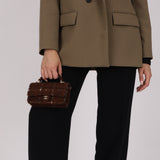 Chanel Mini Rectangular Top Handle Tweed CGHW