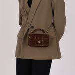 Chanel Mini Rectangular Top Handle Tweed CGHW