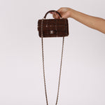 Chanel Mini Rectangular Top Handle Tweed CGHW