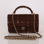 Chanel Mini Rectangular Top Handle Tweed CGHW