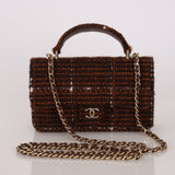 Chanel Mini Rectangular Top Handle Tweed CGHW