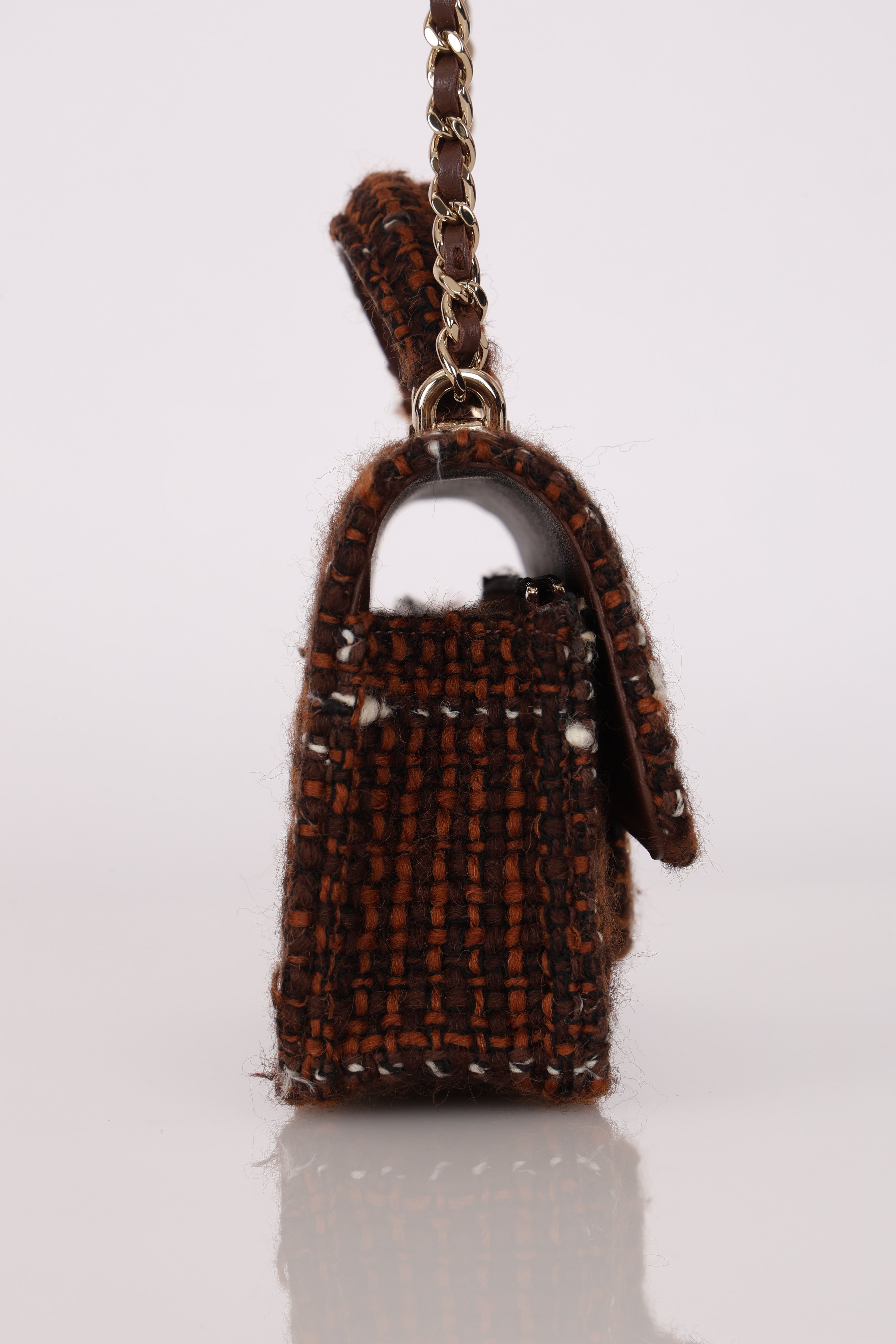 Chanel Mini Rectangular Top Handle Tweed CGHW