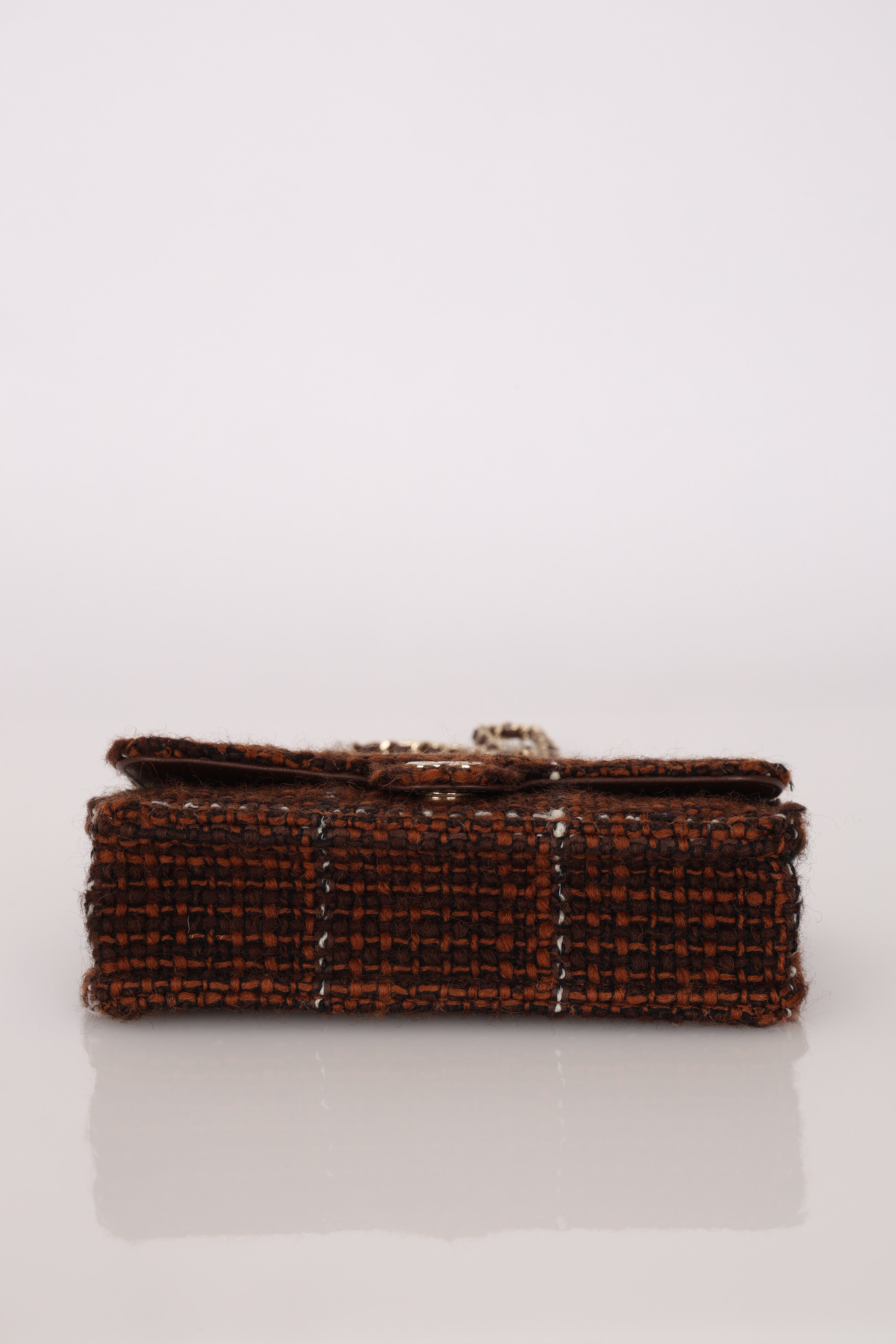 Chanel Mini Rectangular Top Handle Tweed CGHW