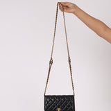 Chanel Turnlock Wallet on Chain Black Lambskin AGHW