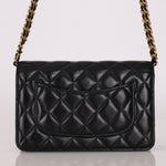 Chanel Turnlock Wallet on Chain Black Lambskin AGHW