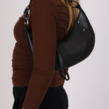 Gucci Half Moon Leather Hobo